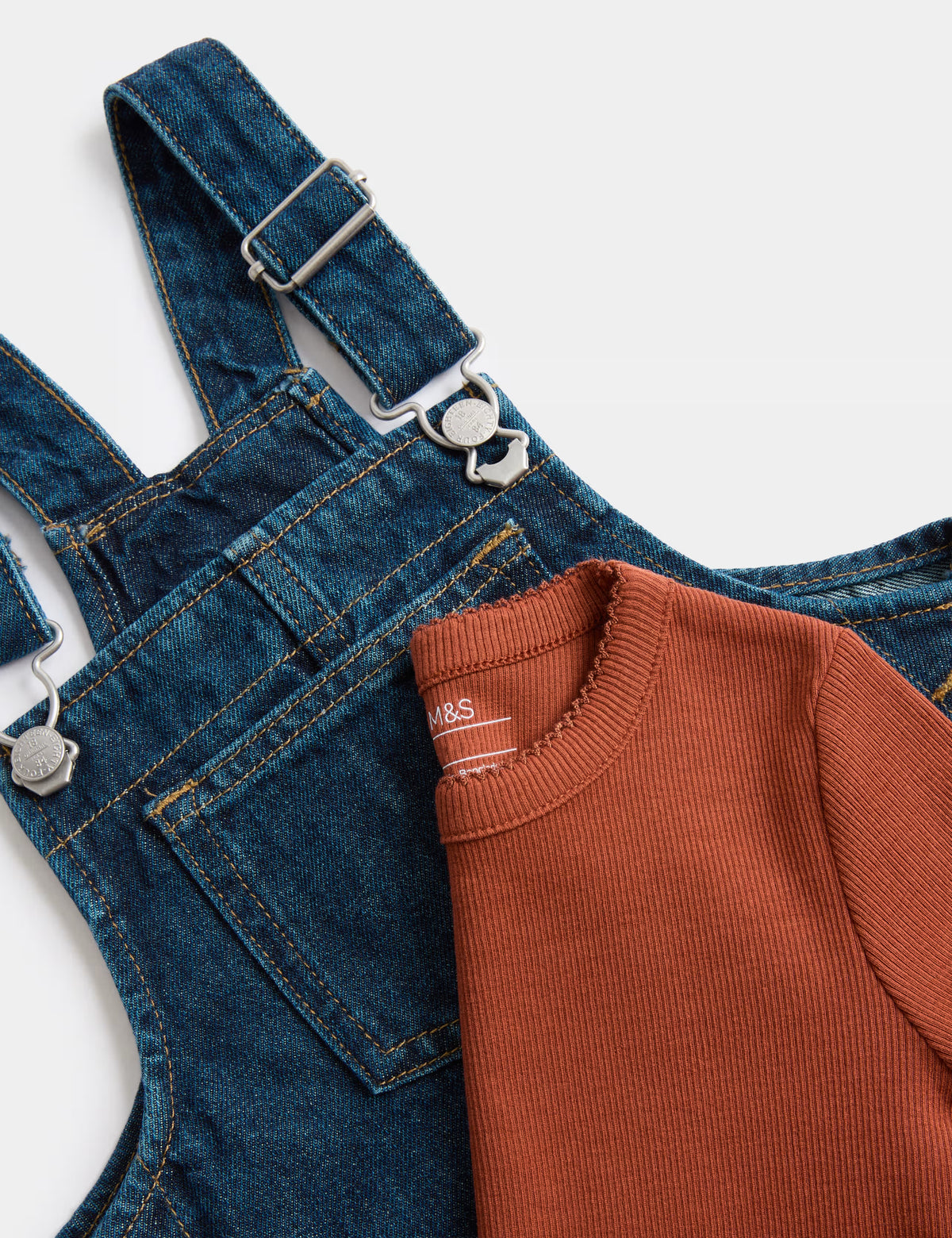 Ensemble salopette en jean 2 pièces