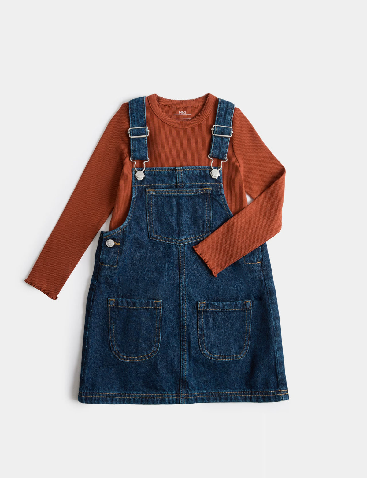 Ensemble salopette en jean 2 pièces