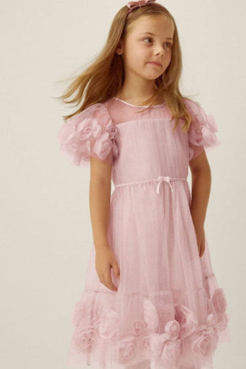 Robe de soirée Monsoon Remi Rose à paillettes appliquées