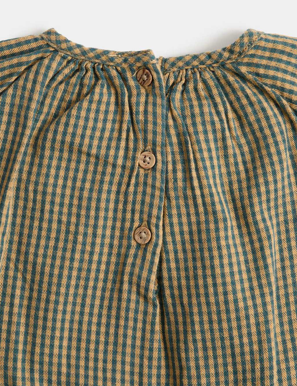 Ensemble robe 3 pièces en coton à carreaux