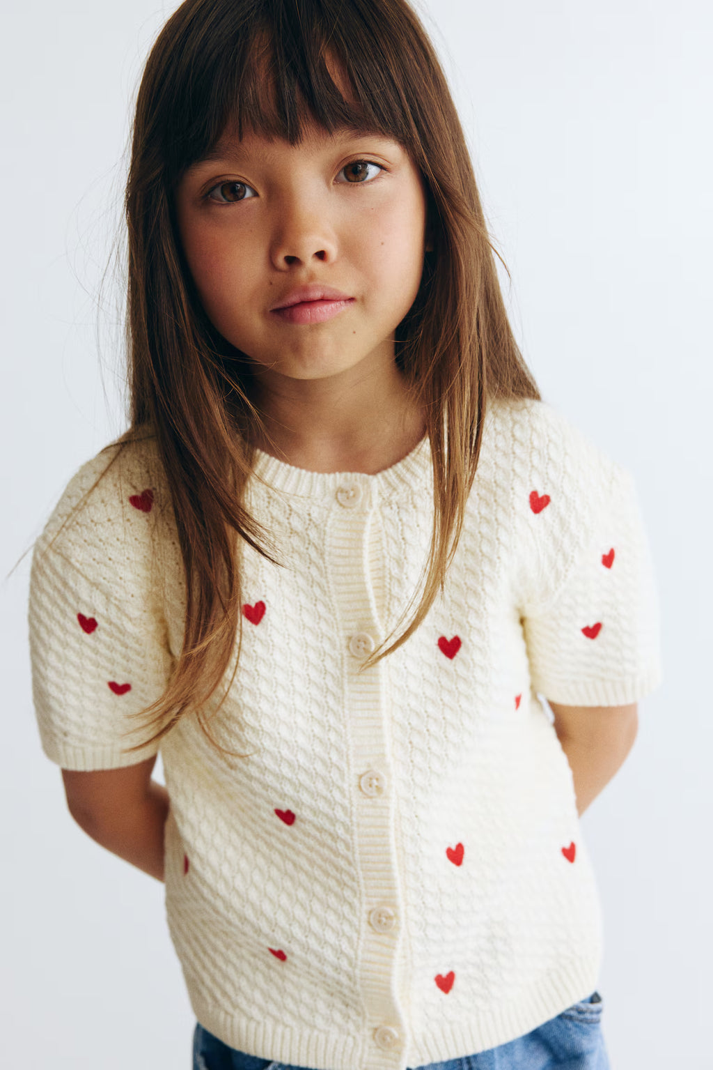 Gilet à manches courtes cœur H&M