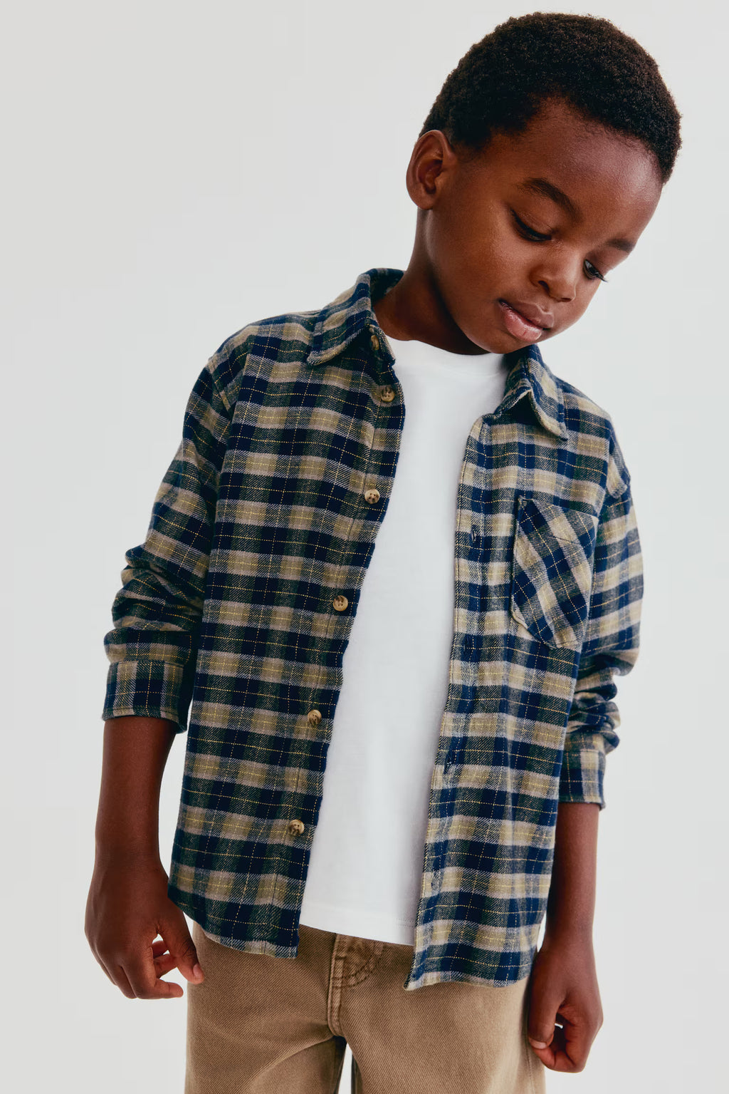 Chemise à carreaux en coton H&M