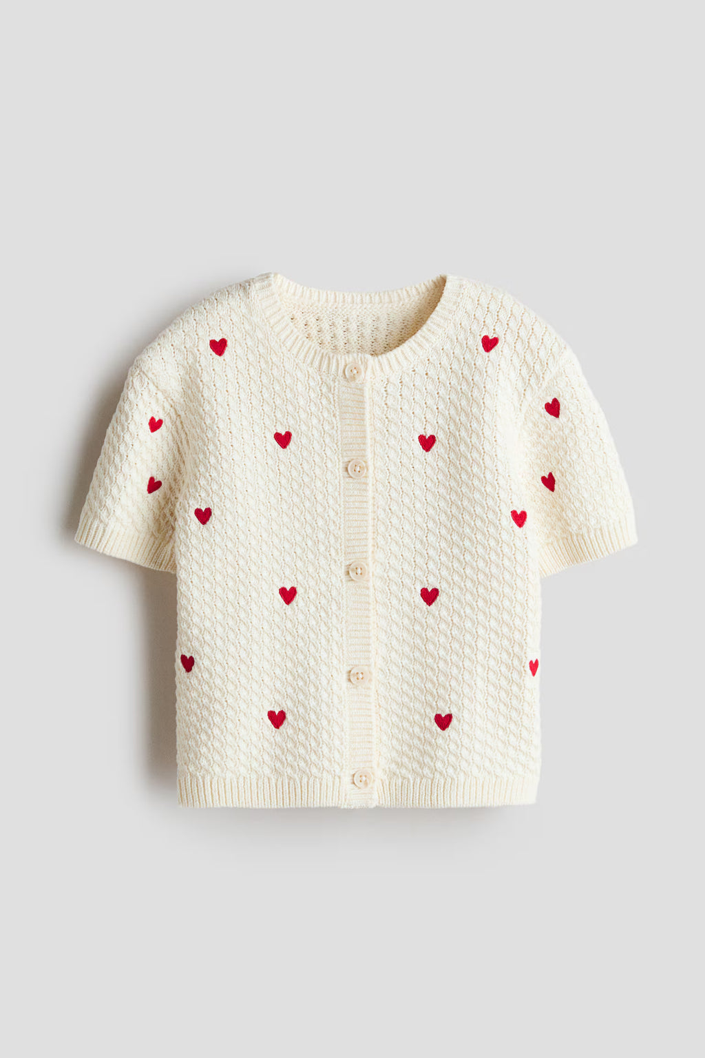 Gilet à manches courtes cœur H&M