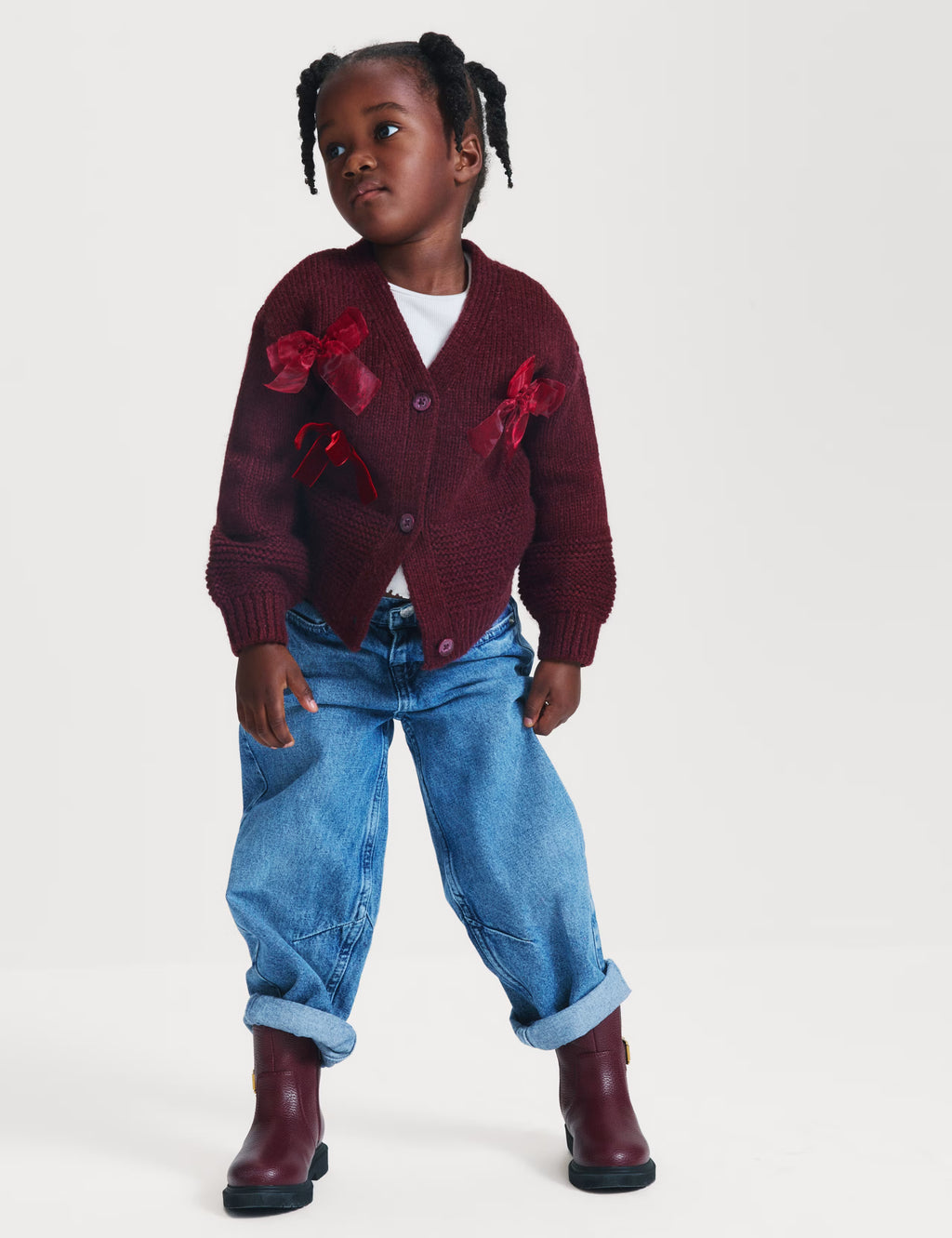 Cardigan à nœud appliqué M&S