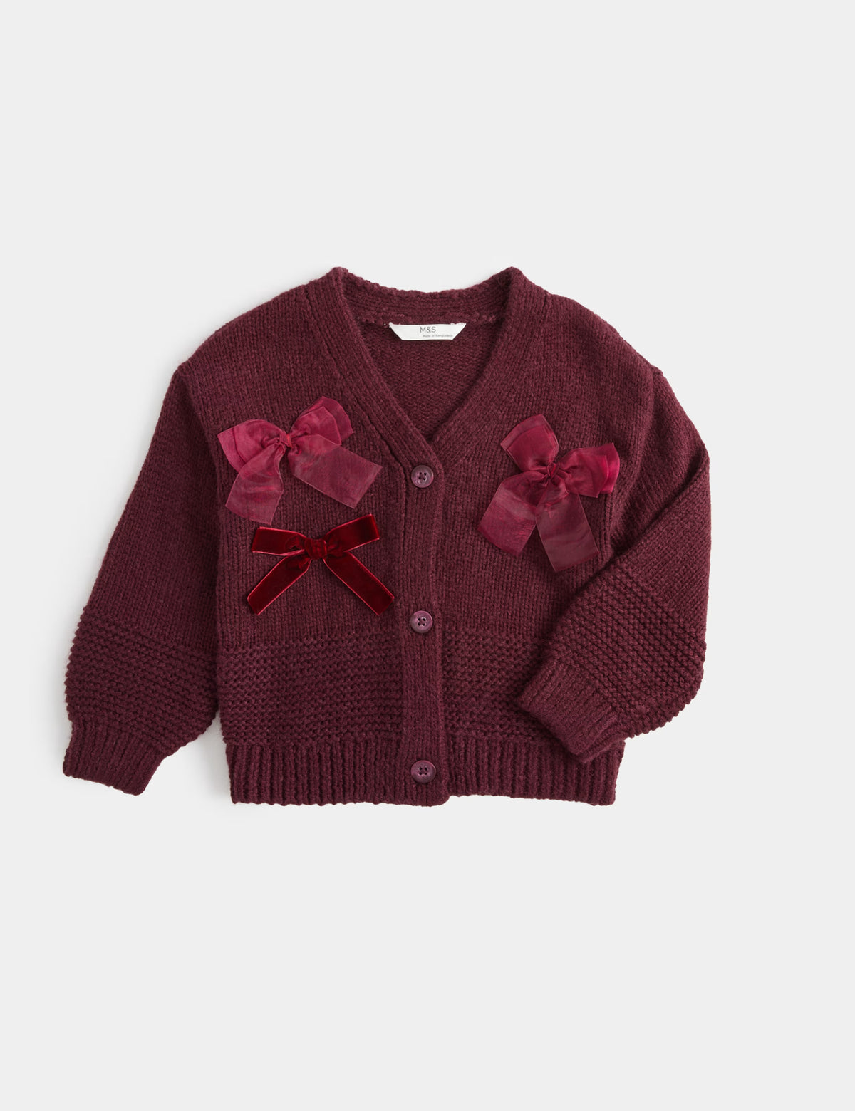 Cardigan à nœud appliqué M&S