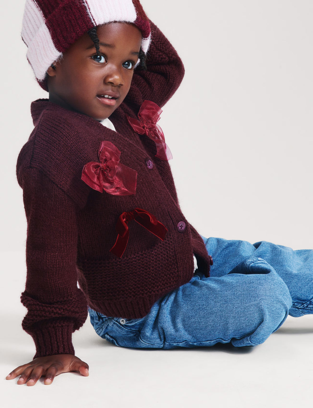 Cardigan à nœud appliqué M&S