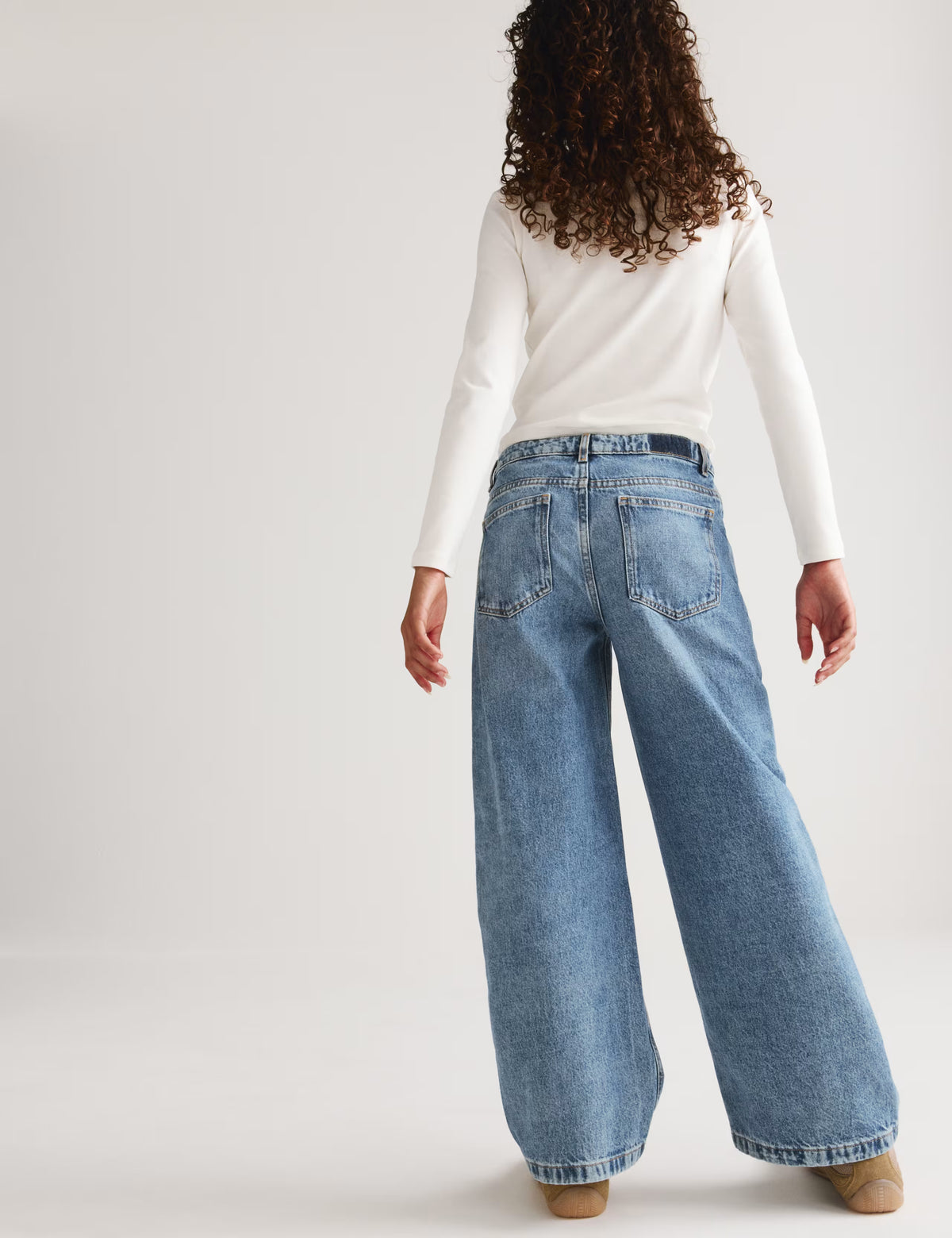Jeans en denim à jambes larges M&S