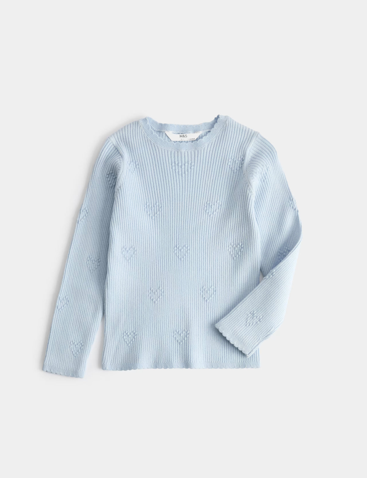 Haut tricoté texturé en forme de cœur M&S