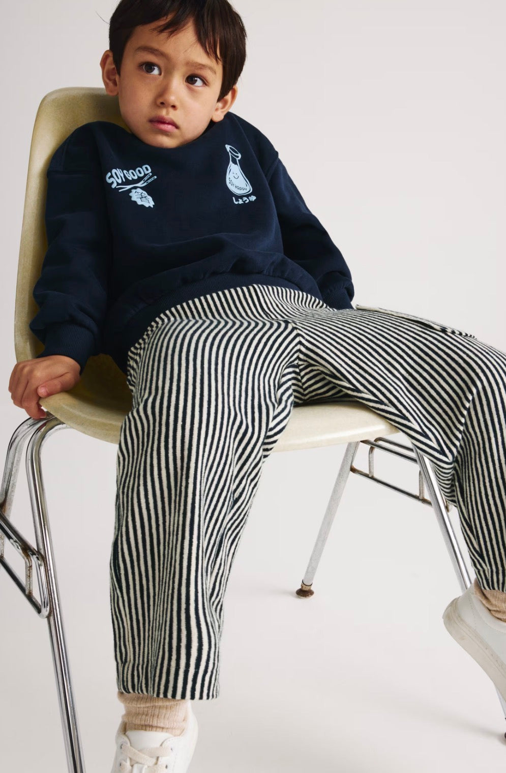 Ensemble 2 pièces en coton mélangé à motif nouilles