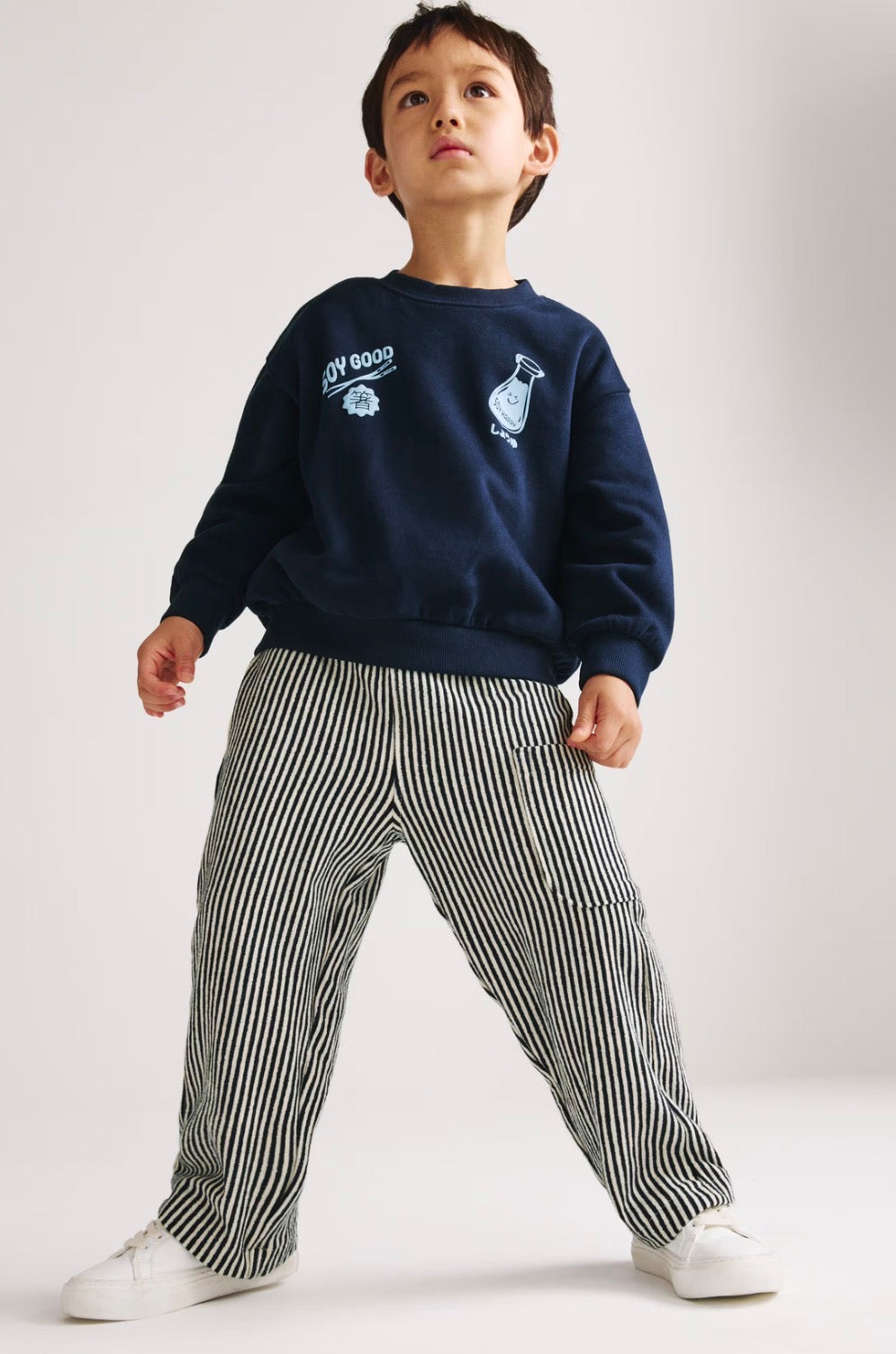 Ensemble 2 pièces en coton mélangé à motif nouilles