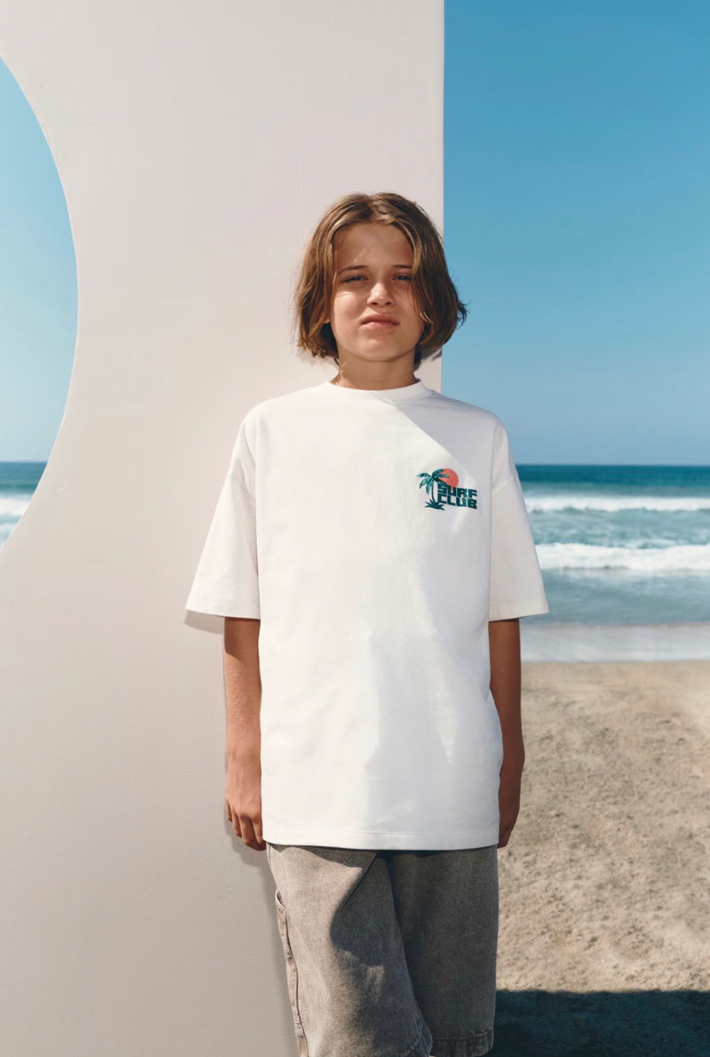 T-shirt graphique pur coton Surf Club