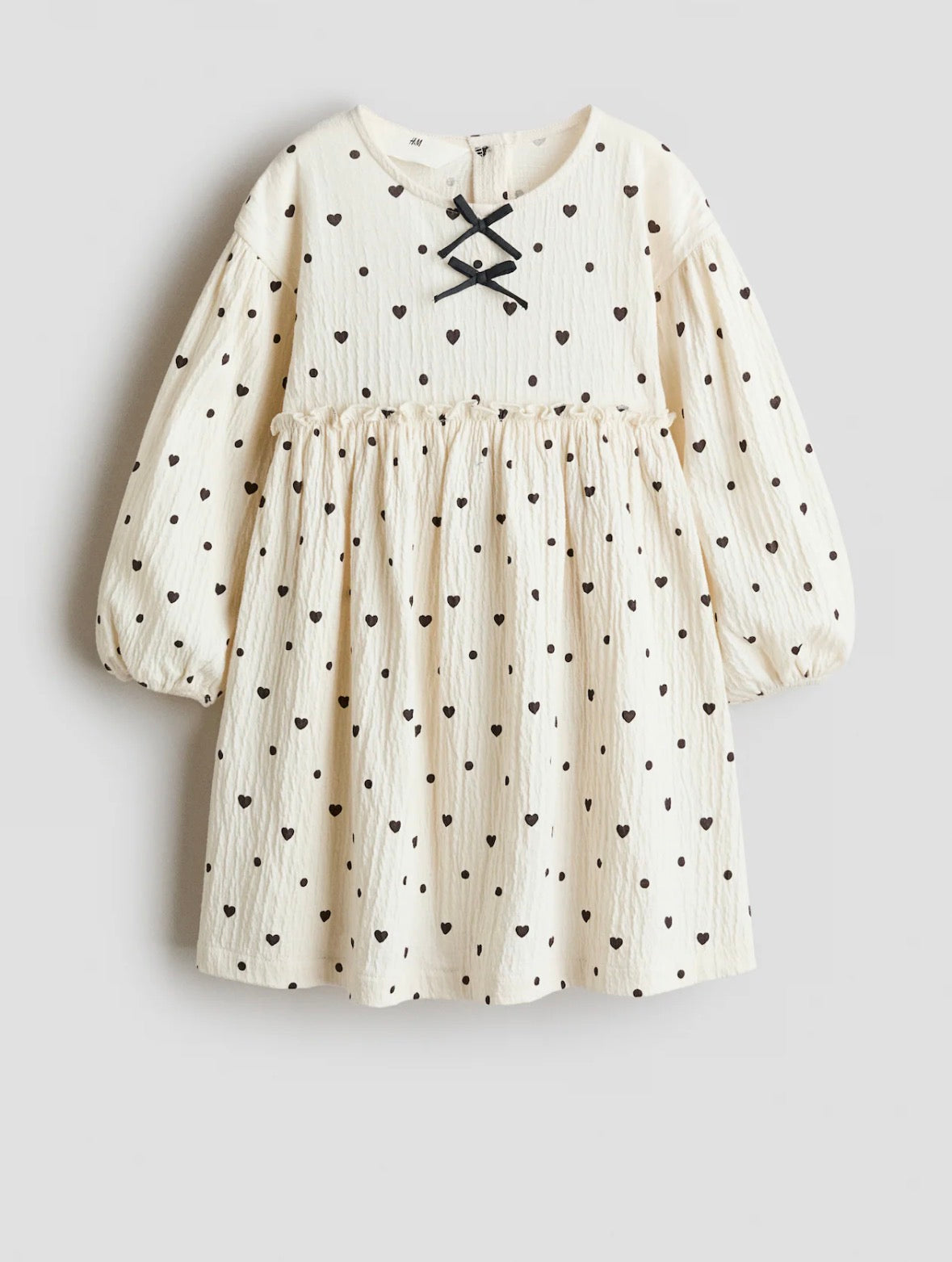ROBE FROISSÉE AVEC NŒUDS