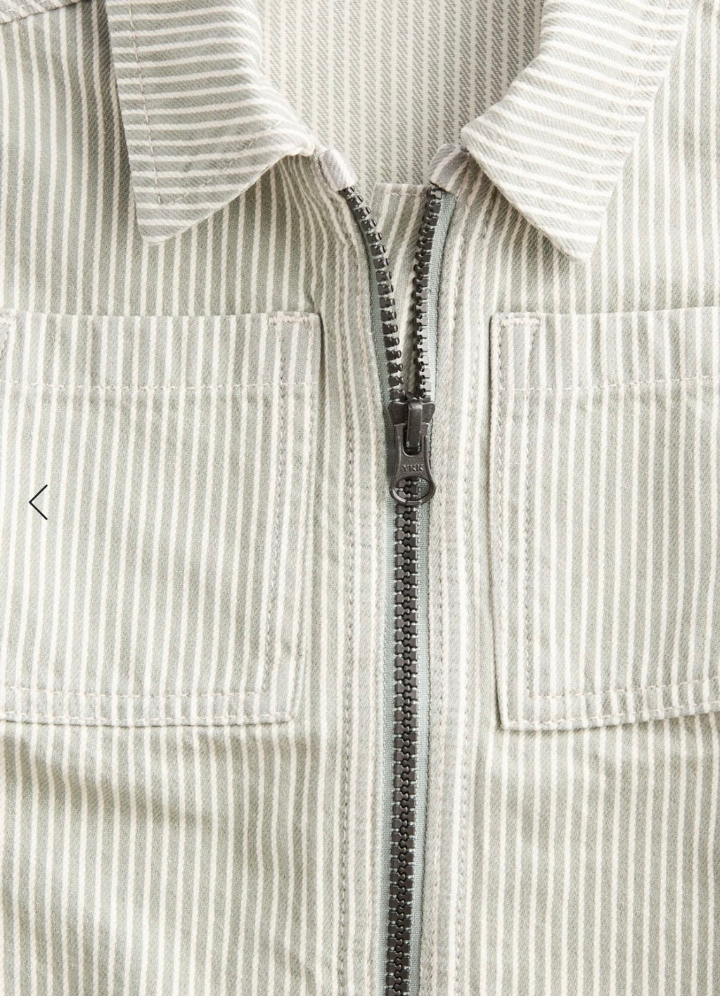 Veste rayée en pur coton