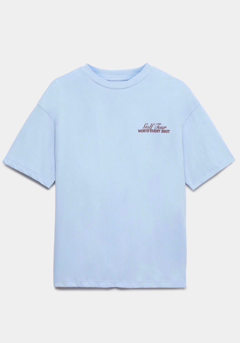 T-shirt en pur coton avec slogan « Tournée de golf