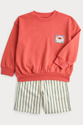 Ensemble rayé 2 pièces en coton