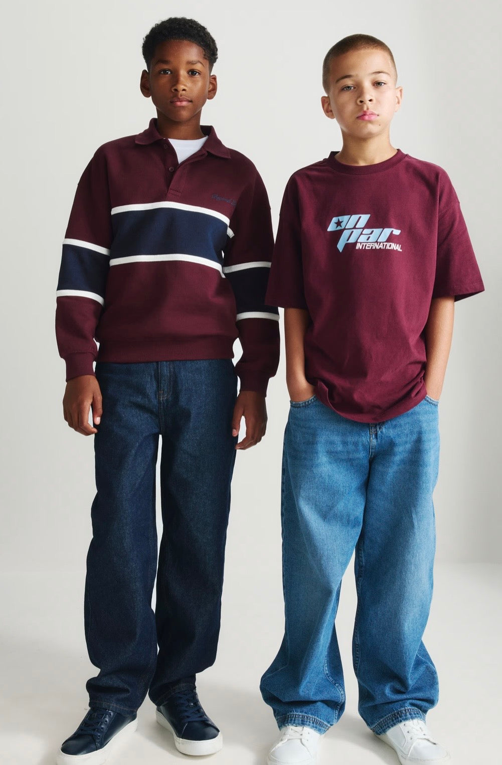 Sweat-shirt de rugby à blocs de couleur riche en coton