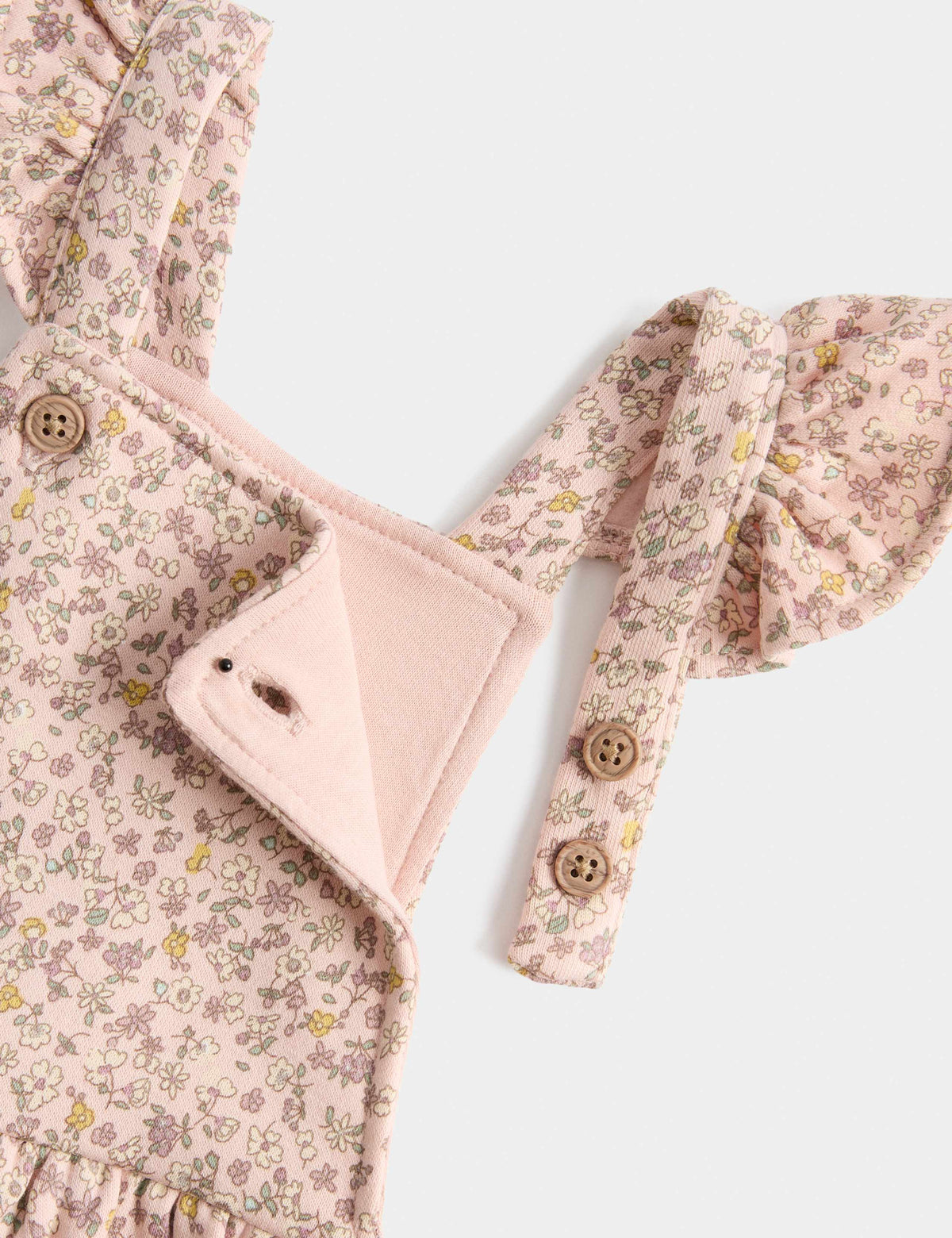 Salopette 2 Pièces En Coton Riche À Petits Motifs Floraux