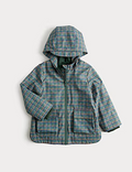 Veste de pêcheur légère à capuche et à carreaux