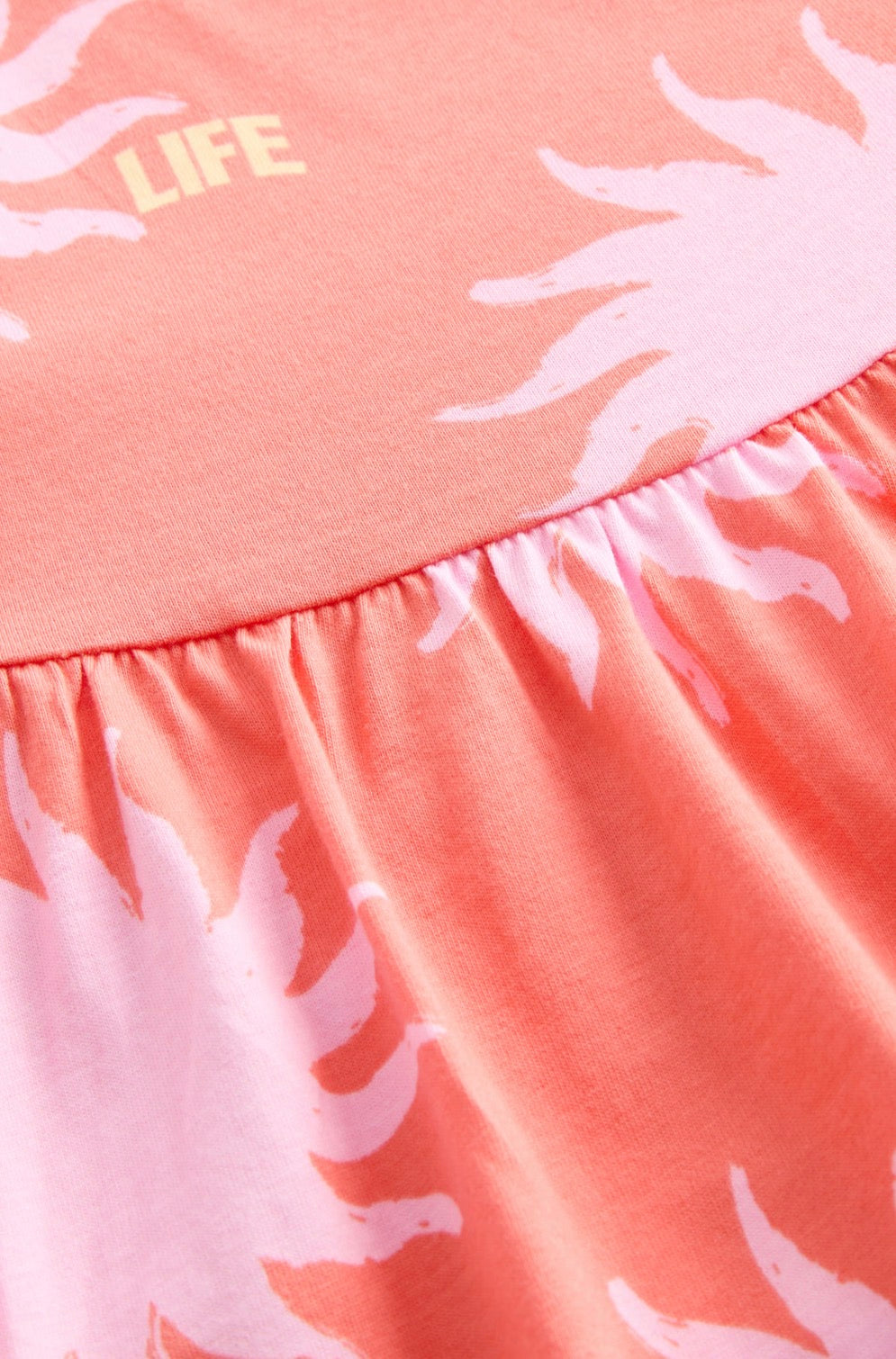 Robe sans manches en pur coton imprimé soleil