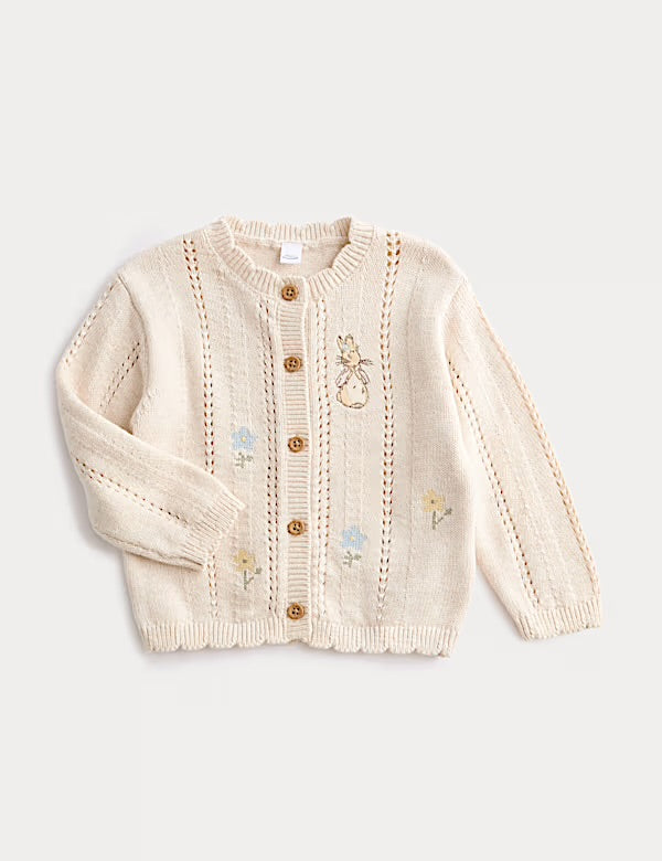 Cardigan 100 % coton à motif Peter Rabbit™ M&S