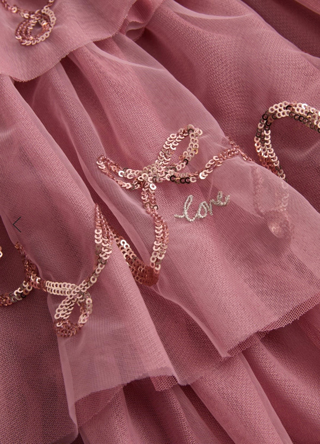 Robe à paillettes et nœud papillon à volants M&S