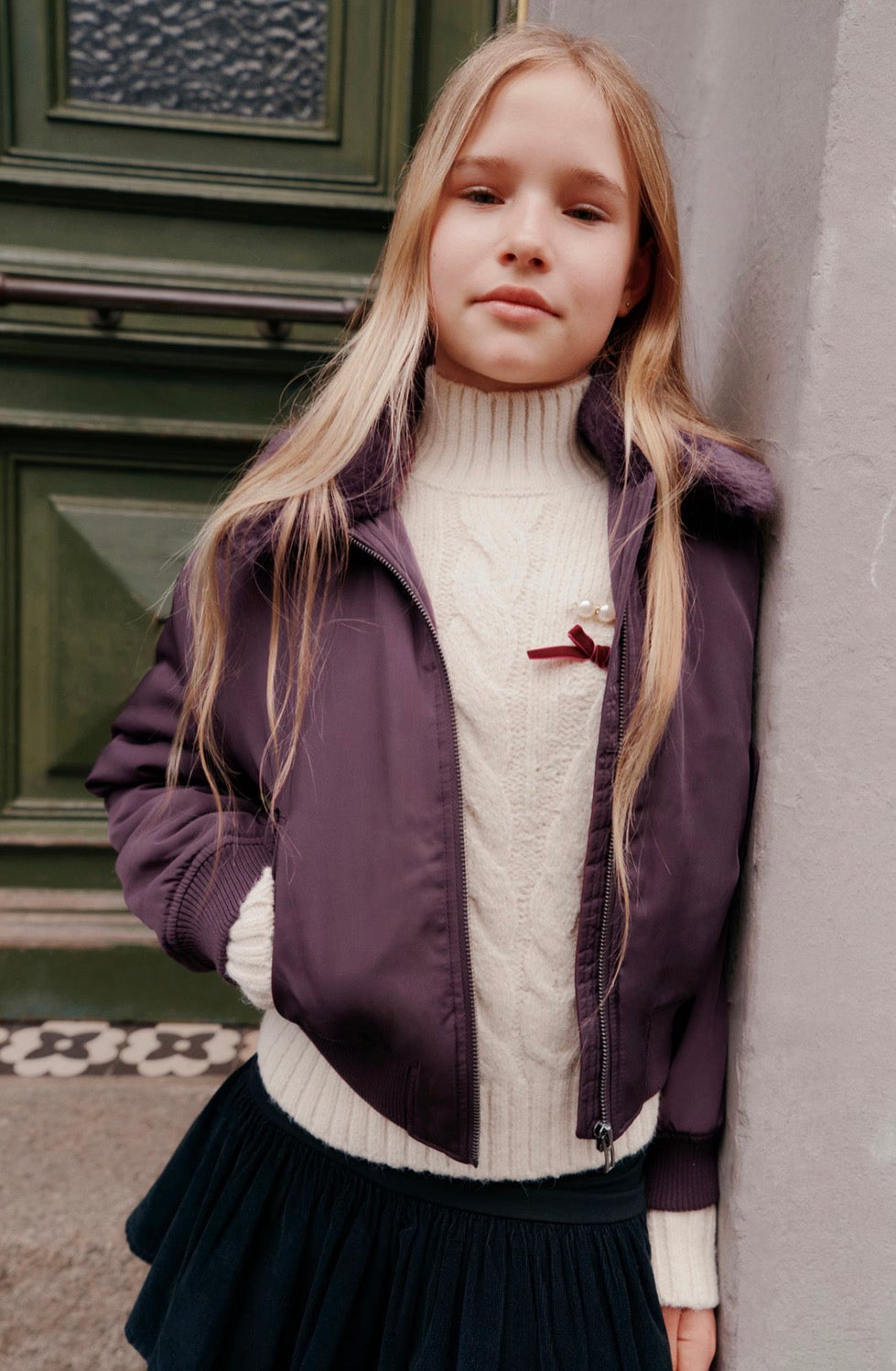 Veste bomber Stormwear™ à col en fausse fourrure M&S