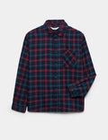 Chemise à carreaux en pur coton M&S
