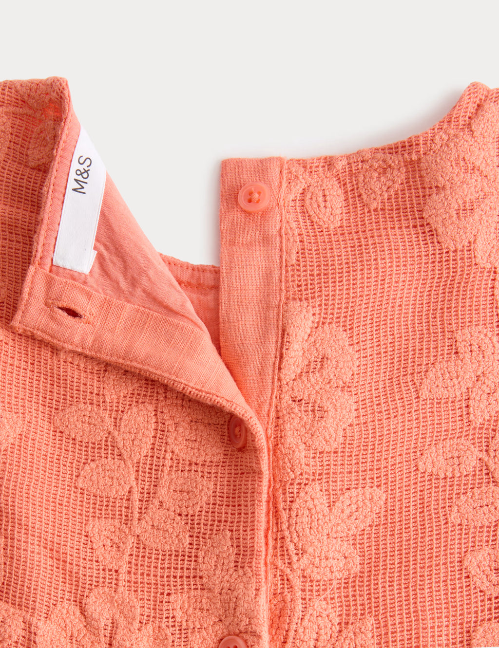 Robe en dentelle florale en pur coton