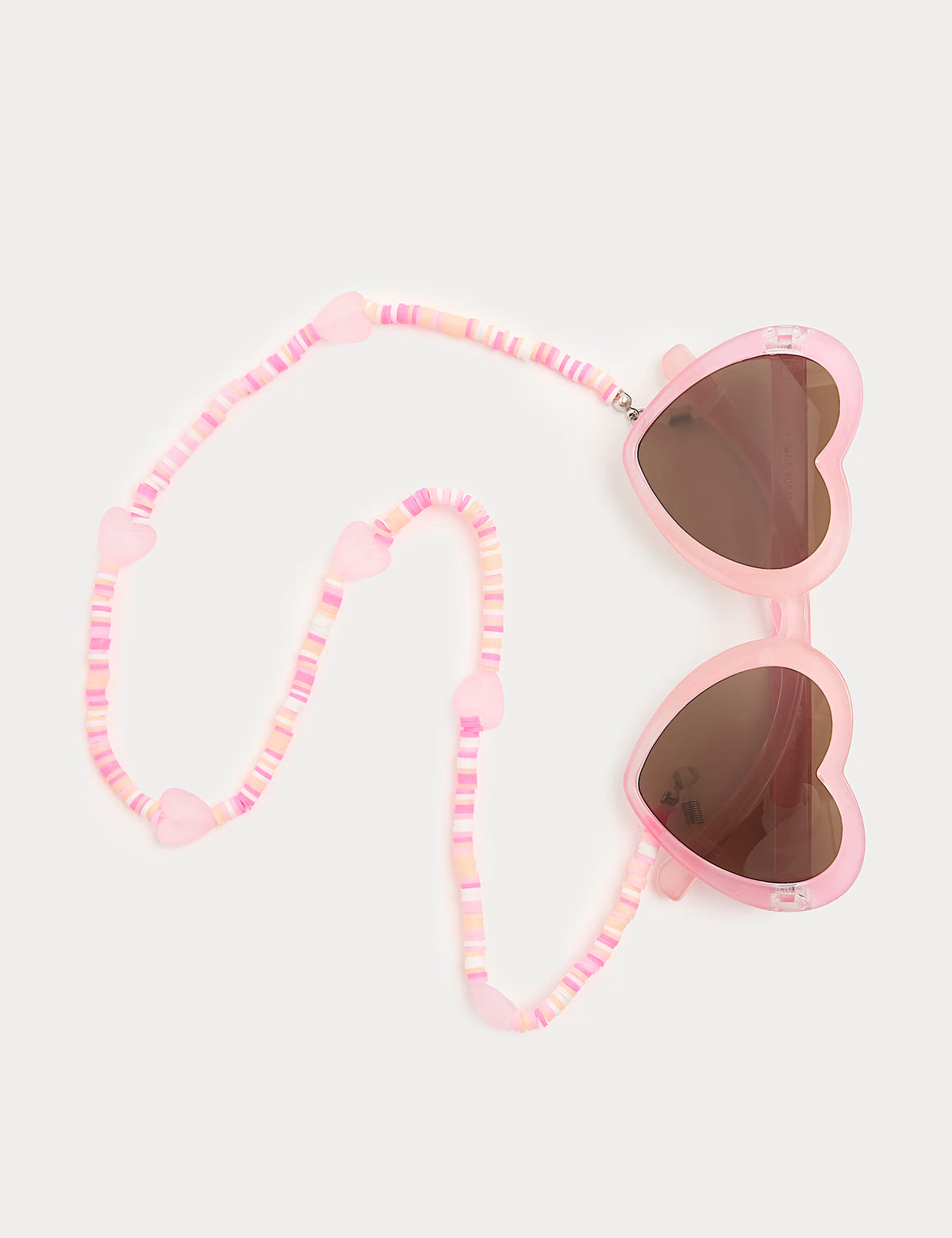 Lunettes de soleil enfant à motif cœur avec chaîne M&S