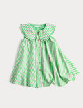 Robe à encolure et rayures 100 % coton M&S