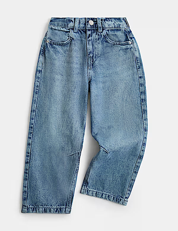 Jean en denim coupe barrel M&S