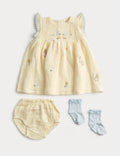 Ensemble 3 pièces en pur coton pour bébé Peter Rabbit