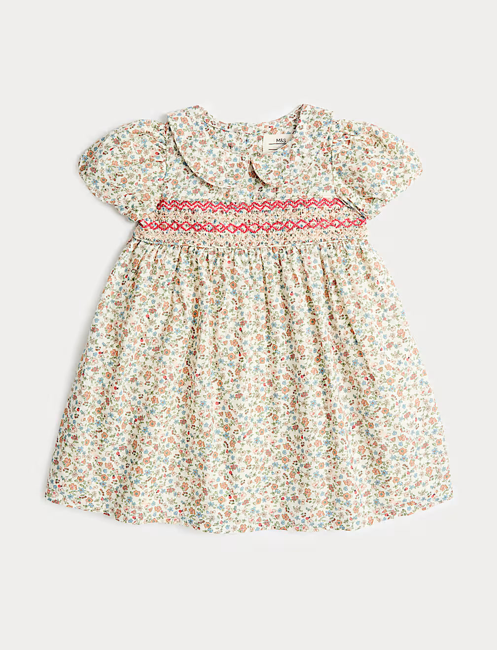 Robe fleurie en pur coton M&S