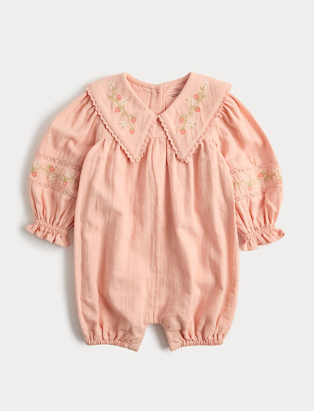 Combinaison brodée en coton pur marks and spencer