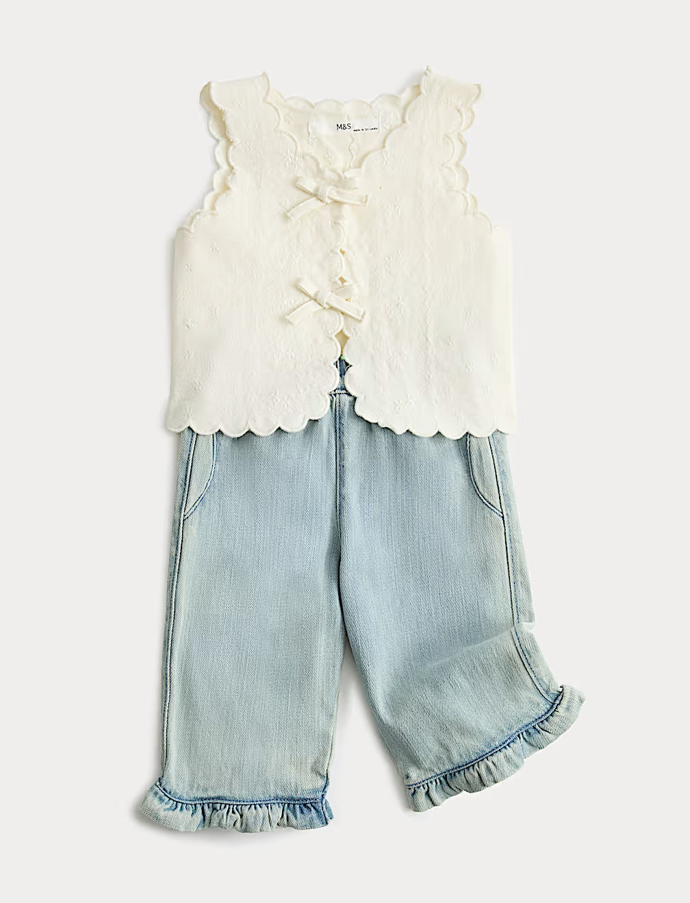 Ensemble 2 pièces gilet jean marks and spencer