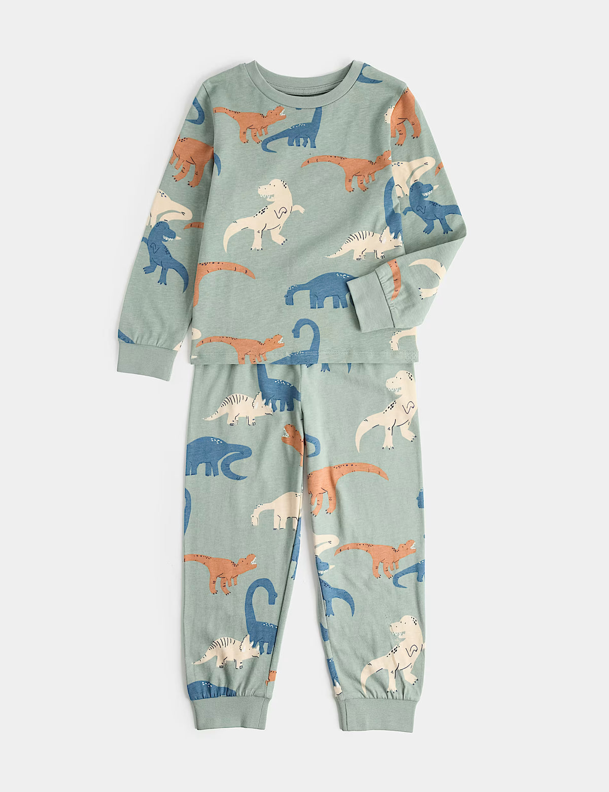 Pyjama 100 % coton à motif dinosaure M&S