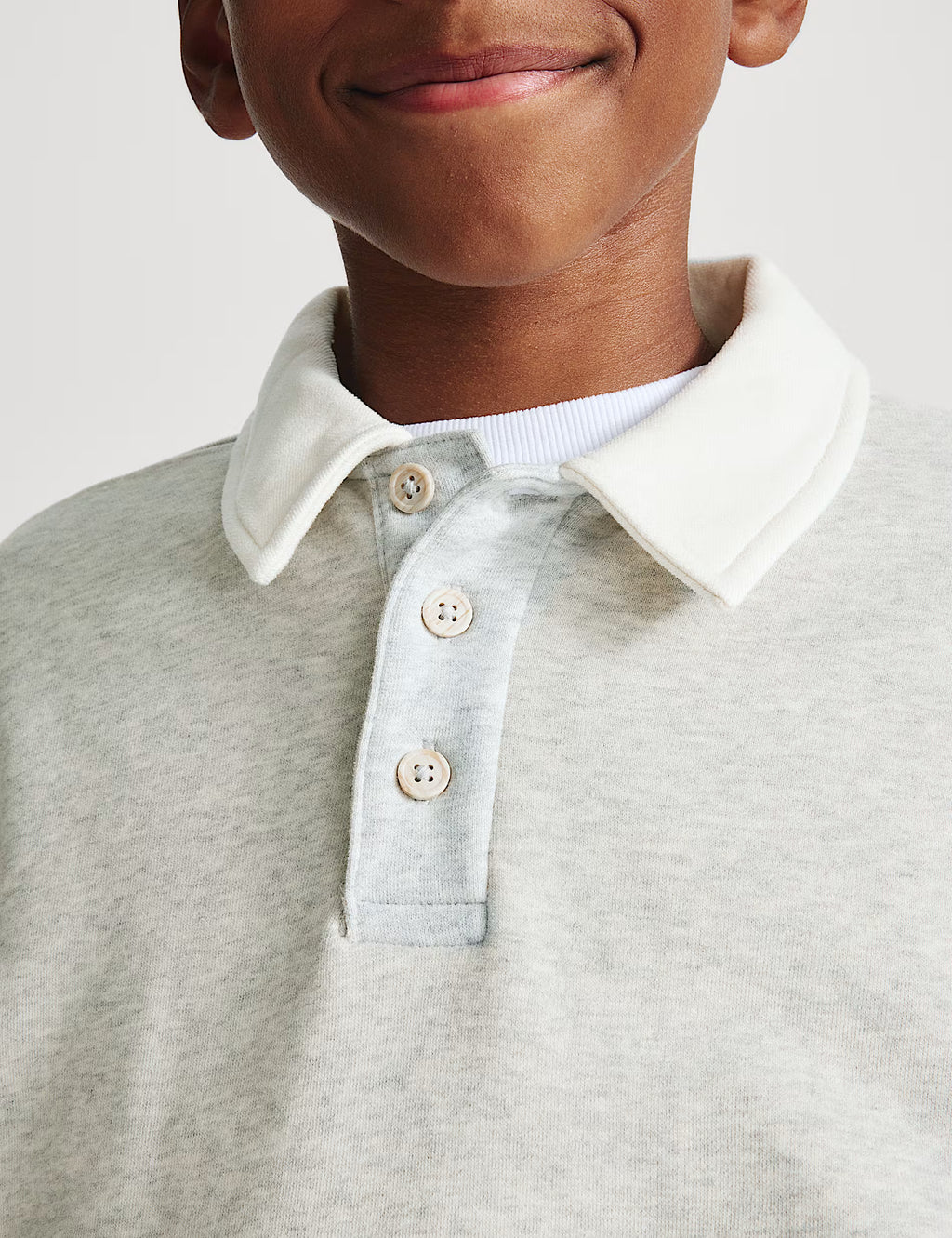 Polo de rugby en coton à motif graphique appliqué