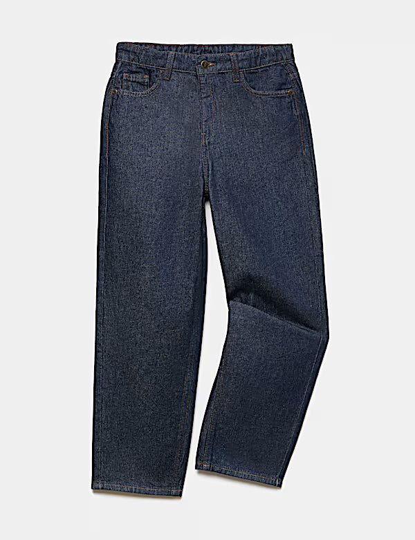 Jeans en pur coton à jambes fuselées M&S