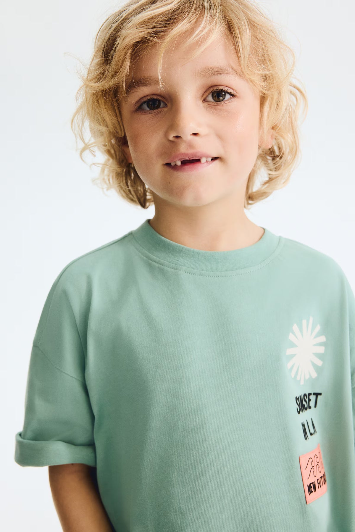 T-shirt imprimé en coton Sunset in LA H&M