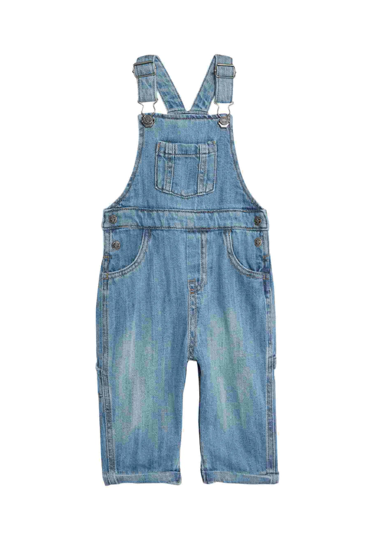 Ensemble 2 pièces 100 % coton avec salopette en jean.