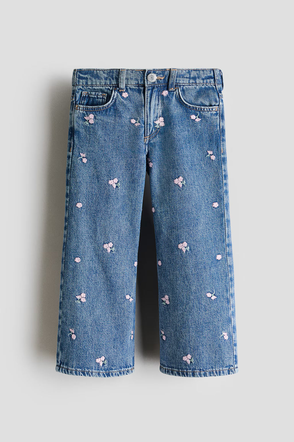 Jean à jambes larges avec motifs