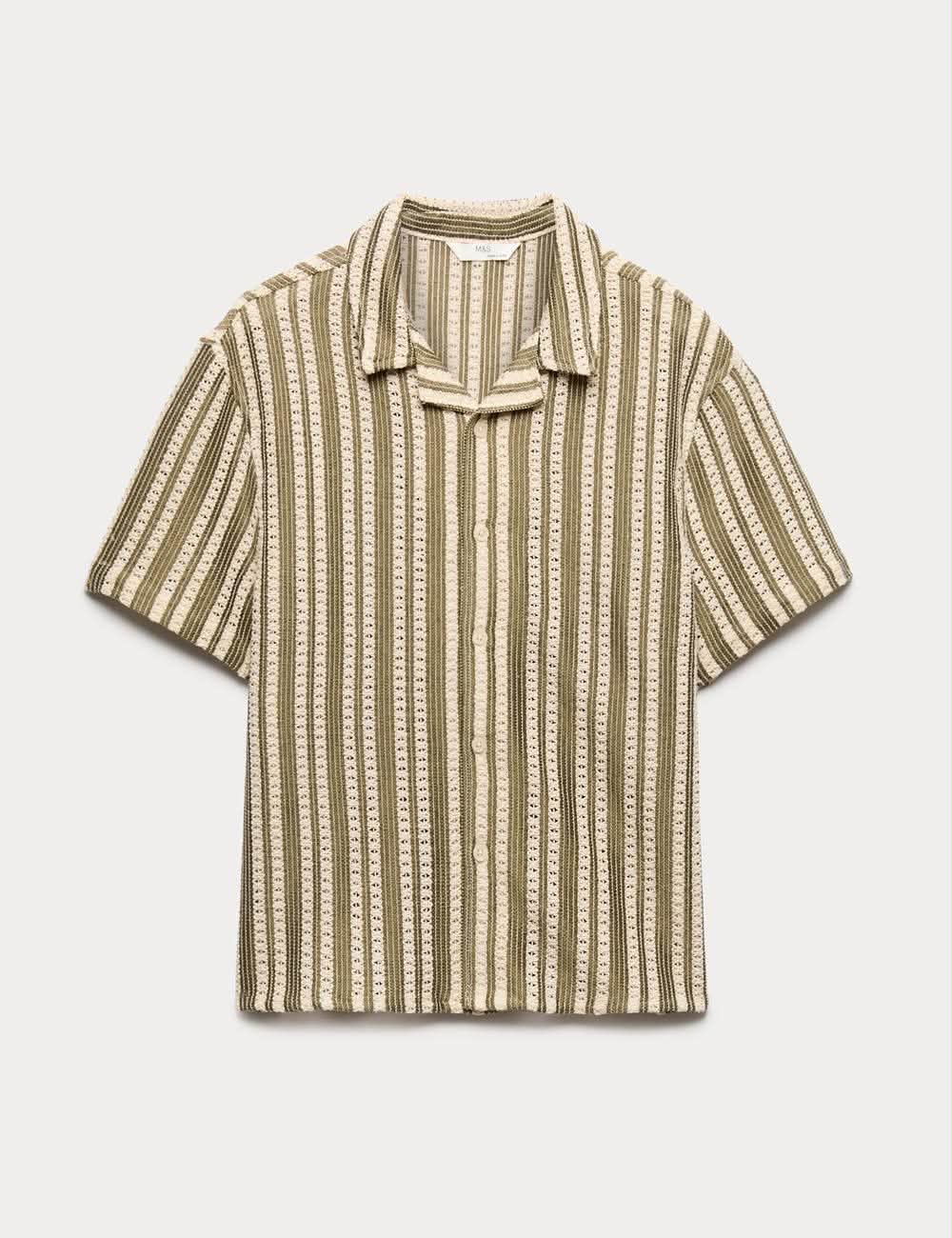 Chemise rayée en coton M&S