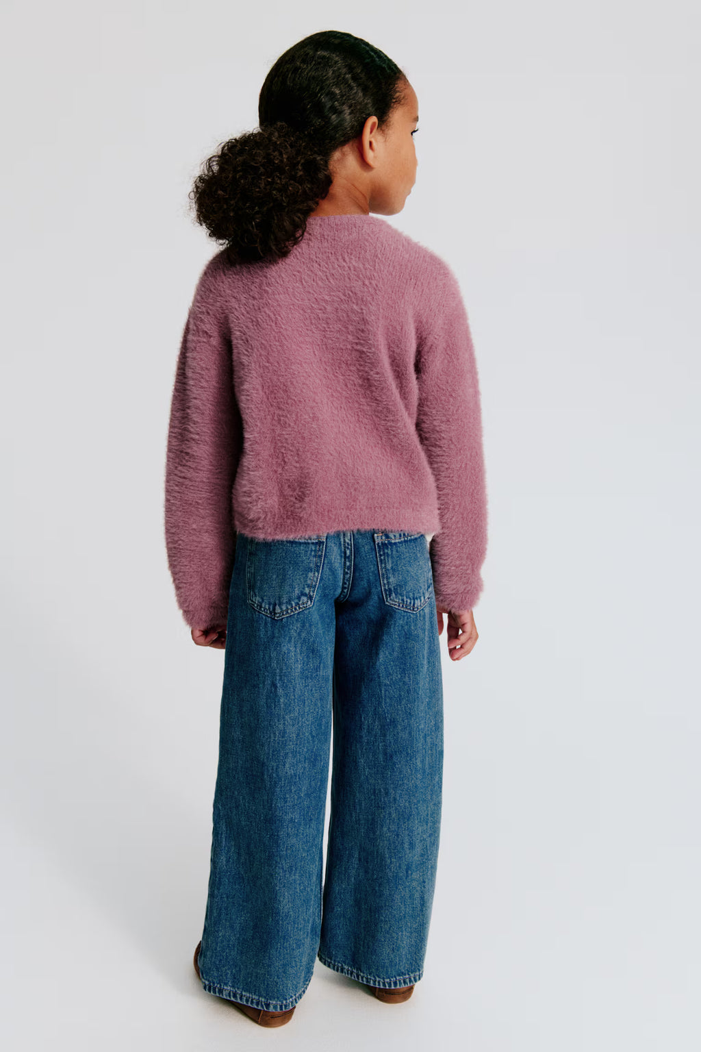Jean à jambes larges avec motifs