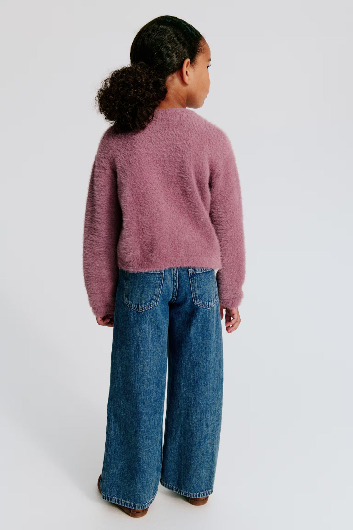 Jean à jambes larges avec motifs