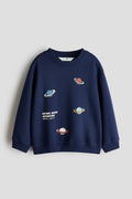 Sweat imprimé avec intérieur brossé Saturn quest H&M
